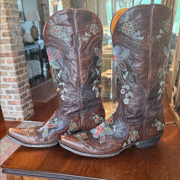Old Gringo Bonnie boots in chocolate and brass size 9 - Picture 7 of 13
